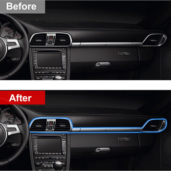 Εσωτερικά φώτα αυτοκινήτου Διακοσμητικό φωτιστικό περιβάλλοντος 64 χρωμάτων Πολλαπλές λειτουργίες Έλεγχος ήχου USB Λωρίδα φωτός ατμόσφαιρας νέον οπτικής ίνας