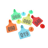 100 de seturi de etichete de ureche pentru animale, bovine, vaci, numere cu etichete pentru urechi, tipărire, cercei cu cap de cupru, clești pentru etichete de urechi pentru animale de fermă.