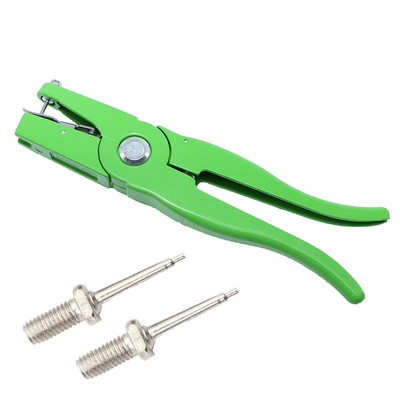 100 de seturi de etichete de ureche pentru animale, bovine, vaci, numere cu etichete pentru urechi, tipărire, cercei cu cap de cupru, clești pentru etichete de urechi pentru animale de fermă.