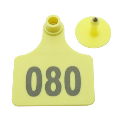 100 de seturi de etichete de ureche pentru animale, bovine, vaci, numere cu etichete pentru urechi, tipărire, cercei cu cap de cupru, clești pentru etichete de urechi pentru animale de fermă.