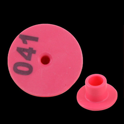 30KOM Ovca Zec Koza Svinja Ušna markica s riječju Ear Laser Tipkanje Bakrene naušnice s glavom 6 boja Identifikacijska kartica domaćih životinja