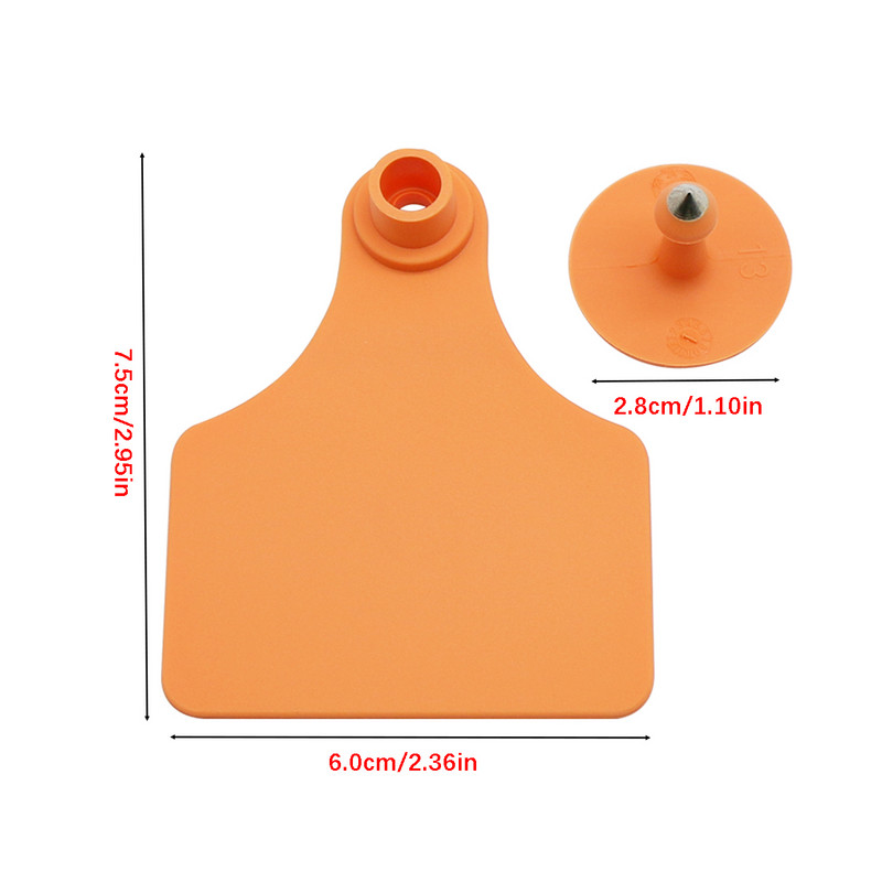 10 kompleta TPU goveđe ušne markice Kartica bez riječi Koze Krave Svinje Bakrene naušnice na glavi Ovčje ušne markice Upravljanje domaćim životinjama