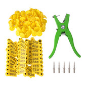 Ausų įsagų avių žymeklio aplikatorius 001-100 ausų įsagų ožkų identifikavimo rinkinys Ausų žymeklis su 5 vnt.