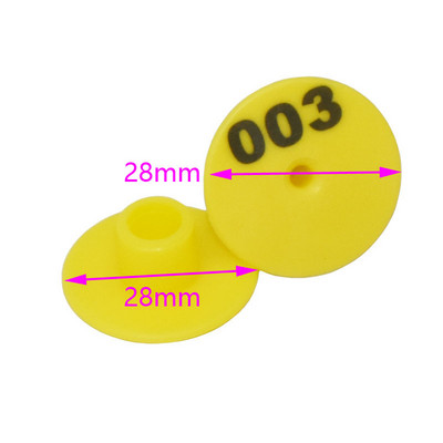 Anti-vărsare cu cuvântul Etichetă rotundă pentru urechi de porc și oaie Marca veterinară pentru scroafele de oaie Semnalizare pentru urechi de oaie 500 buc