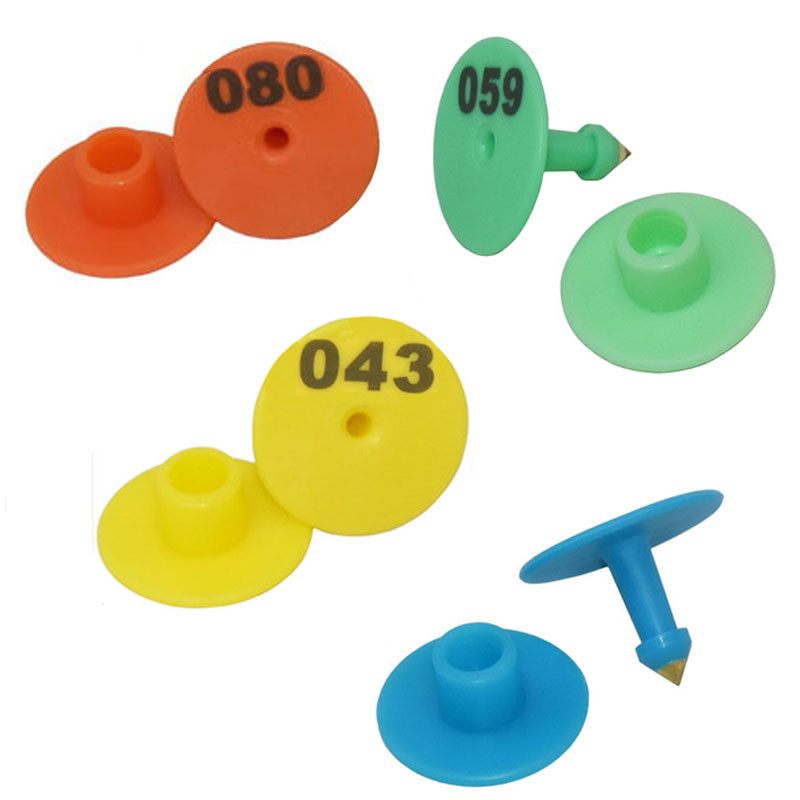 Anti-vărsare cu cuvântul Etichetă rotundă pentru urechi de porc și oaie Marca veterinară pentru scroafele de oaie Semnalizare pentru urechi de oaie 500 buc