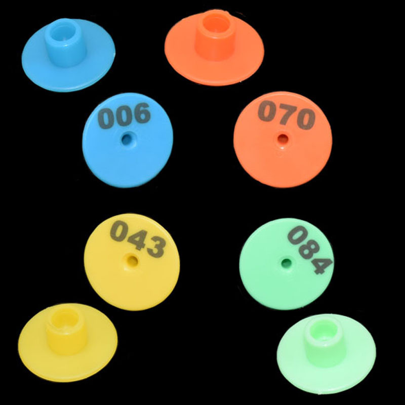 Anti-vărsare cu cuvântul Etichetă rotundă pentru urechi de porc și oaie Marca veterinară pentru scroafele de oaie Semnalizare pentru urechi de oaie 500 buc