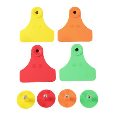 Livestock Animal Ear Tag TPU Pig Ear Tags Αποτρέψτε την πτώση και την παραβίαση Ετικέτες αυτιών μοσχαριού προβάτου Προμήθειες για ζώα φάρμας 50 σετ