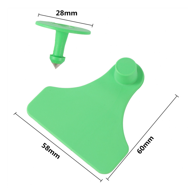 Etichetă pentru urechi pentru animale pentru animale TPU Etichete pentru urechi pentru porc Preveni căderea și manipularea Etichete pentru urechi pentru vițel de oaie Materiale pentru animale de fermă 50 seturi