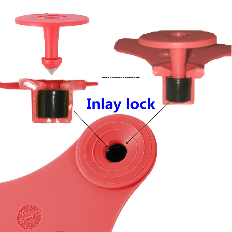 Etichetă pentru urechi pentru animale pentru animale TPU Etichete pentru urechi pentru porc Preveni căderea și manipularea Etichete pentru urechi pentru vițel de oaie Materiale pentru animale de fermă 50 seturi