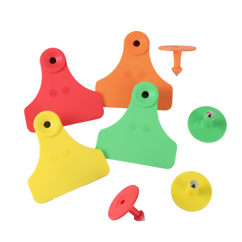 Etichetă pentru urechi pentru animale pentru animale TPU Etichete pentru urechi pentru porc Preveni căderea și manipularea Etichete pentru urechi pentru vițel de oaie Materiale pentru animale de fermă 50 seturi