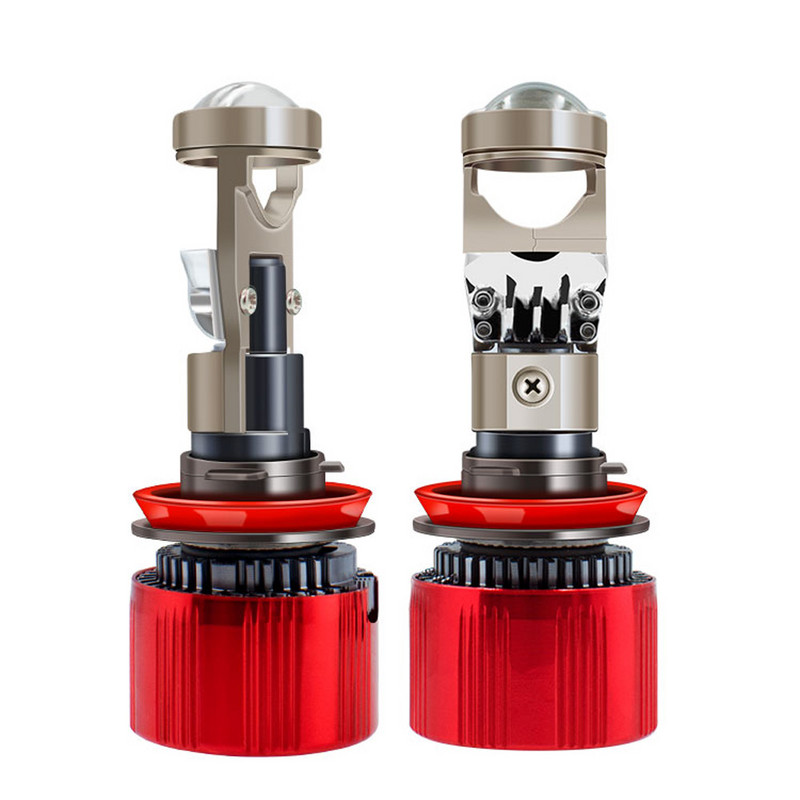 Itin ryškūs 150W H7 H11 HB4 LED priekiniai žibintai Automobilio H4 mini projektoriaus objektyvas 6000k 48000LM tolimųjų šviesų turbo ventiliatorius automatiniai automobilių žibintai