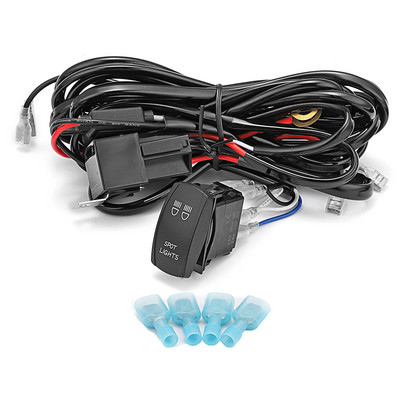 Accesorii auto Universal 2 LEAD 16 Cabluri LUMINURI SPOT Comutator basculant pentru Chevrolet Dodge Ford F-150 Toyota RAV4