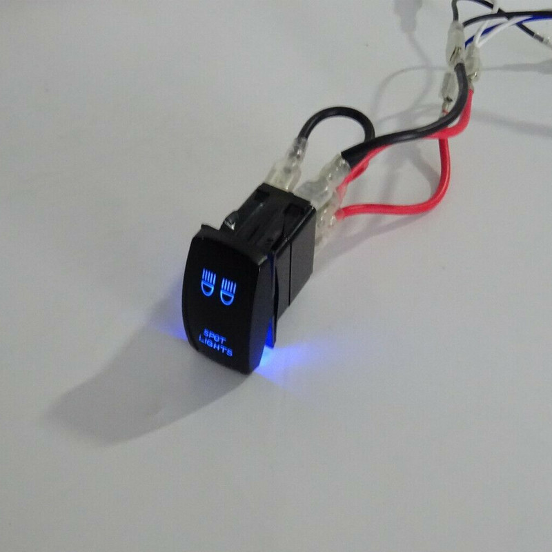 Accesorii auto Universal 2 LEAD 16 Cabluri LUMINURI SPOT Comutator basculant pentru Chevrolet Dodge Ford F-150 Toyota RAV4