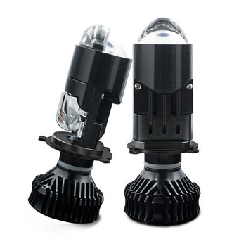 Mini H4 H7 H11 H8 Headlight Bulbs Bi-Projector Dual Lens Automobiles High Low Beam Turbo Fan Προβολείς ομίχλης 12V 6000K Λευκό 150W