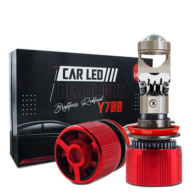Mini H4 H7 H11 H8 Žarulje za prednja svjetla Bi-Projector Dual Lens Automobili Duga kratka svjetla Turbo ventilator Svjetla za maglu 12V 6000K Bijela 150W