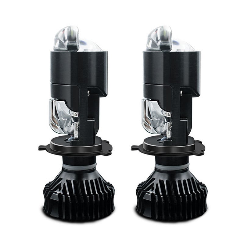 Mini H4 H7 H11 H8 Žarulje za prednja svjetla Bi-Projector Dual Lens Automobili Duga kratka svjetla Turbo ventilator Svjetla za maglu 12V 6000K Bijela 150W