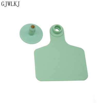 100 de seturi de crotalii pentru urechi din TPU de înaltă calitate și cercei cu cap de cupru fără cuvinte, carnet de identificare pentru animale de fermă, provizii pentru animale