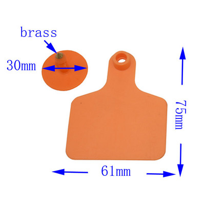 100 de seturi de crotalii pentru urechi din TPU de înaltă calitate și cercei cu cap de cupru fără cuvinte, carnet de identificare pentru animale de fermă, provizii pentru animale
