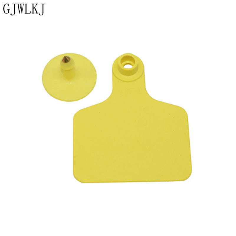 100 de seturi de crotalii pentru urechi din TPU de înaltă calitate și cercei cu cap de cupru fără cuvinte, carnet de identificare pentru animale de fermă, provizii pentru animale