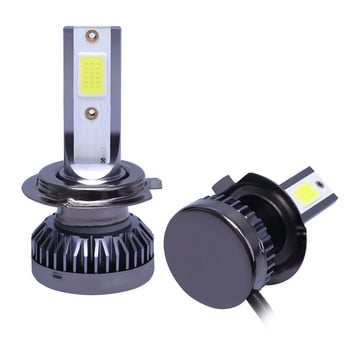 2Pcs H7 Крушки за автомобилни фарове LED 12000LM 80W Mini H1 H4 H8 H9 H11 Комплект фарове 9005 HB3 9006 HB4 Автоматични фарове за мъгла 6000K 12V светлина