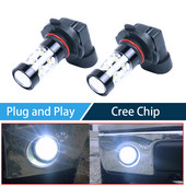 2 buc Bec pentru faruri de ceață H10 6000K 50W 9145 9140 9040 9055 9155 9150 PY20D DC12V-24V