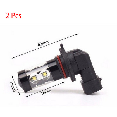 2 buc Bec pentru faruri de ceață H10 6000K 50W 9145 9140 9040 9055 9155 9150 PY20D DC12V-24V