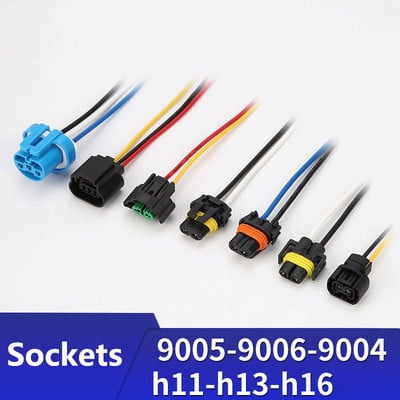 1 Pcs 9004/9005/9006/H11/H13/H16 Headlight Lamp Holder Socket Connector Headlight Socket Car Accessories 2.2*14.45cm Wholesale