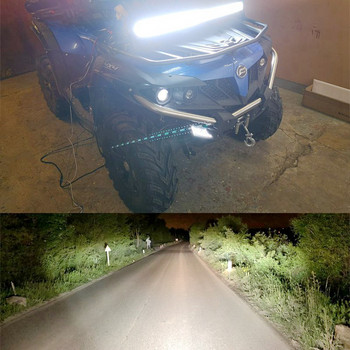 VISORAK 12V 24V 8D Tri-red Offroad Curved LED Work Light Bar За камион Камион Автомобил SUV ATV 4x4 4wd Трактор Jeep Hummer Ford Pickup
