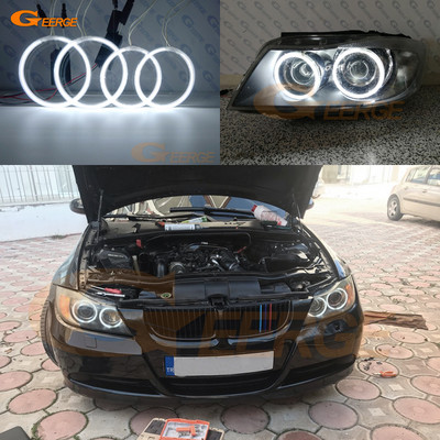 Izvrsni Ultra Bright CCFL Angel Eyes Halo Rings Kit Day Light Car Styling za BMW serije 3 E90 E91 2005 2006 2007 2008 Pre LCI