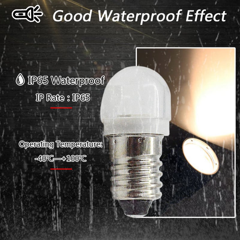 2db E10 Light DC 3V 6V 12V 5050 LED csavaros visszajelző izzó Mini Figyelmeztető Gépkocsi műszer lámpa Szélesség Jelző lámpa 4300K Fehér