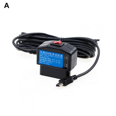 Nagy teljesítményű adapter Könnyű, robusztus, biztonságos OBD töltőkábel USB tápadapter OBD csatlakozó Plug Play