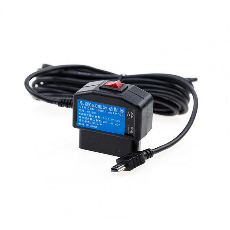 Nagy teljesítményű adapter Könnyű, robusztus, biztonságos OBD töltőkábel USB tápadapter OBD csatlakozó Plug Play