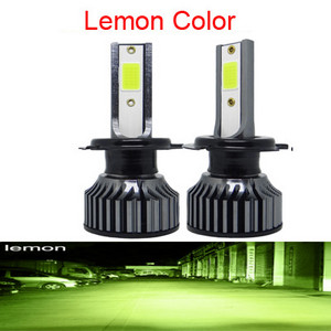 2vnt H7 H4 LED priekiniai žibintai automobiliams lemputės 12V balta 6500K COB F2 H1 H3 H11 H8 H13 9005 9006 mini rūko žibintai priekiniai žibintai žibintai