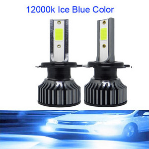 2vnt H7 H4 LED priekiniai žibintai automobiliams lemputės 12V balta 6500K COB F2 H1 H3 H11 H8 H13 9005 9006 mini rūko žibintai priekiniai žibintai žibintai