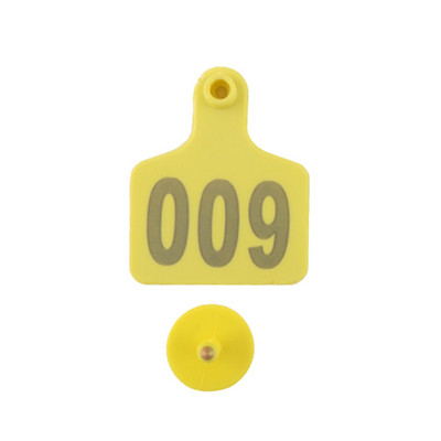 20 DB szarvasmarha füljelző címke lézeres tehén füljelző címke réz fej fülbevaló haszonállatok digitális azonosító kártya