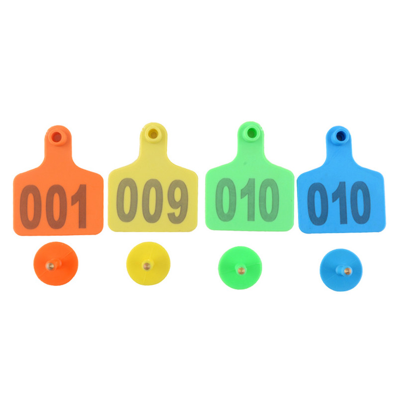 20 DB szarvasmarha füljelző címke lézeres tehén füljelző címke réz fej fülbevaló haszonállatok digitális azonosító kártya