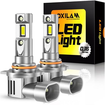 OXILAM 2 buc Turbo H8 H11 LED Canbus Fara Eroare 12V 60W Far Auto 16000LM 6500K HB4 9006 HB3 9005 HIR2 9012 LED Mini Dimensiune 1:1