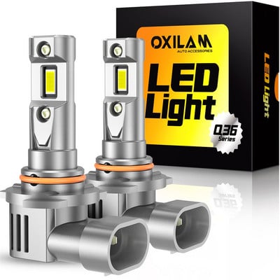 OXILAM 2 buc Turbo H8 H11 LED Canbus Fara Eroare 12V 60W Far Auto 16000LM 6500K HB4 9006 HB3 9005 HIR2 9012 LED Mini Dimensiune 1:1