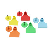 10 seturi de etichete pentru urechi din material TPU, porc, vacă, marcaj fără cuvinte, număr personalizat, cercei cu cap de cupru, card de identificare pentru animale de fermă