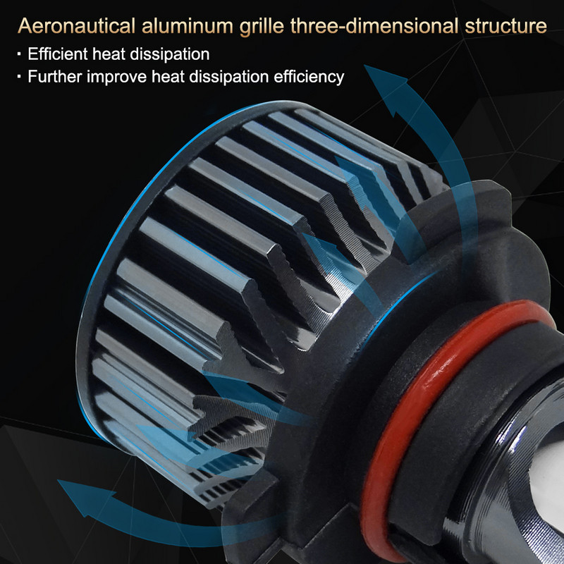 Noi 2 buc 12000LM H4 H7 H1 H8 H9 H11 9005 HB3 9006 HB4 LED far auto far Turbo lampă de ceață 6000K 12V 24V