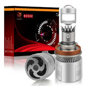 2 buc., Lampă Canbus H4 H7 H11 9005 9006 HB3 HB4 LED Super Mini Lentilă de proiector, Lampă de ceață LED de mare putere 25000LM pentru moto auto