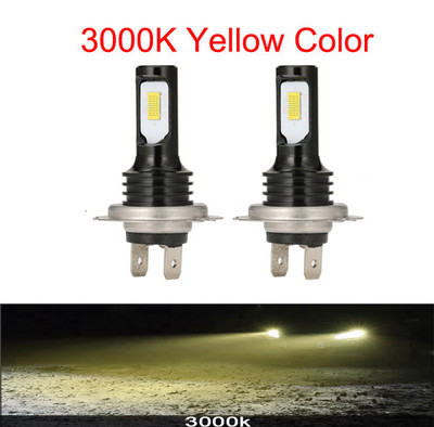 Mini 3000K 6000K 8000K 12000LM 9005 H1 880 H4 Turbo Led фарове H3 H7 H11 9006 крушки Супер ярка диодна лампа за автоматични фарове за мъгла