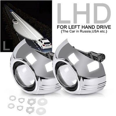 3,0 hüvelykes Bi LED lencse fényszóró projektor lencsék Hi/Lo Beam autólámpák készletek utólag beépíthető H4 H7 9005 HB3 9006 HB4 fényszóró egység