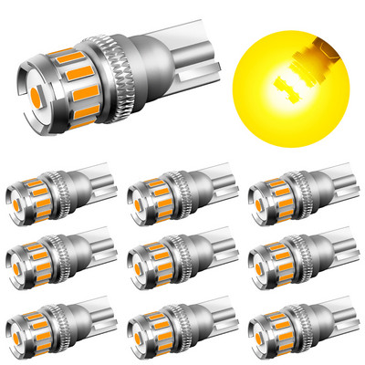10X W5W LED T10 LED žarulje Canbus 4014 3020SMD za BMW Audi Pozicijska svjetla za parkiranje automobila Unutrašnja kupolasta svjetla 12V Bijela 6500K