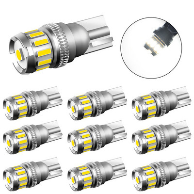 10X W5W LED T10 LED žarulje Canbus 4014 3020SMD za BMW Audi Pozicijska svjetla za parkiranje automobila Unutrašnja kupolasta svjetla 12V Bijela 6500K