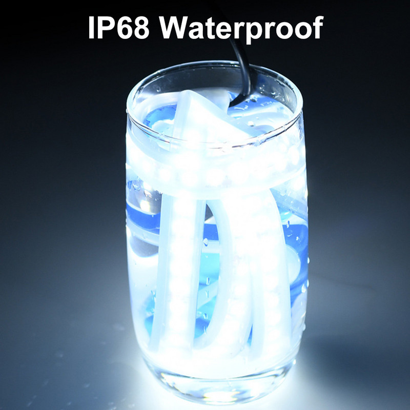 Cea mai nouă lumină LED pentru capota de mașină 2022 Lumini de zi pentru telecomandă automată Aplicație RGB, care curge, Ghid pentru semnalizator, cu bandă subțire, stil 12V