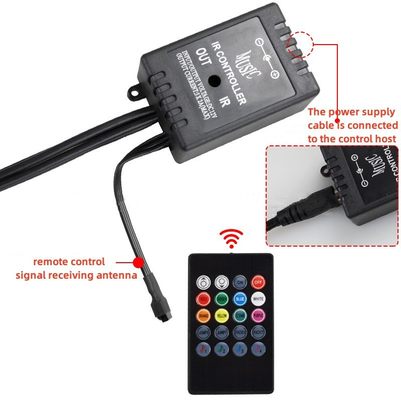 Lumini de bandă LED cu accent neon pentru mașină, aplicație/comandă de la distanță RGB, lampă decorativă pentru atmosferă ambientală, exterior, sub caroserie