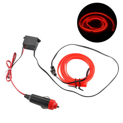 Benzi luminoase Decorare interioară Lampă decorativă Mașină 12V LED Lumini reci Neon Flexibil EL Sârmă Car Styling 5m 2m 1m