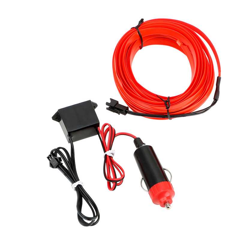 Benzi luminoase Decorare interioară Lampă decorativă Mașină 12V LED Lumini reci Neon Flexibil EL Sârmă Car Styling 5m 2m 1m