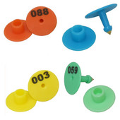 Porc, oaie, iepure, vite, etichetă pentru ureche, cu 001-100 de cuvinte, tastare cu laser pentru ureche, cercei cu cap de cupru, card de identificare pentru animale de fermă